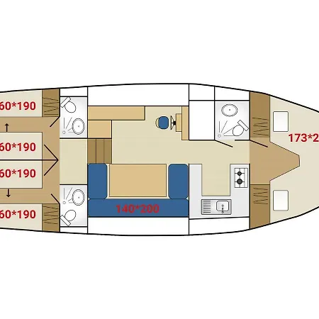 Bateau Les Canalous Chenille Change Bådhotel *